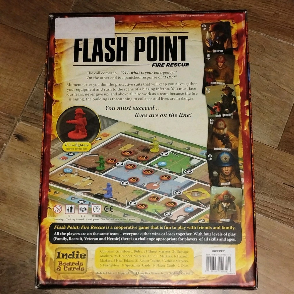 Flash Point Fire Rescue Board Game Indie Boards & Cards Complete Firefighter - Picture 6 of 16